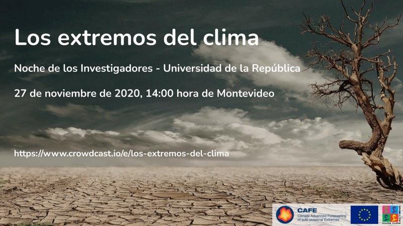 Online talk ‘The extremes of the weather’ at the Researchers Night organized by the University of the Republic (Montevideo – Uruguay)
